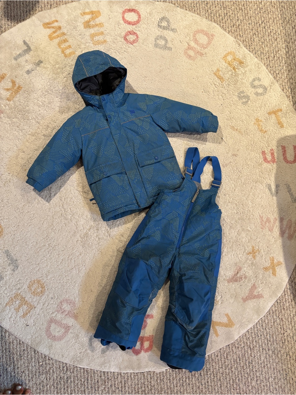 MEC Blue Patterned Kids Snowsuit Jacket
